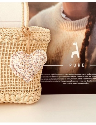 Colgante Corazón Anais Giraffa Bianca e Blu