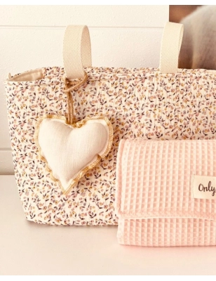 Colgante Corazón Anais Giraffa Bianca e Blu Crema