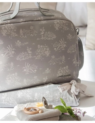 Saco Capucha Toile de Jouy Pasito a Pasito Forest