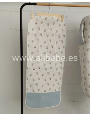 Colchoneta Recta de Silla Hedwig de Rosy Fuentes Azul Empolvado