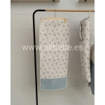Colchoneta Recta de Silla Hedwig de Rosy Fuentes Azul Empolvado