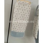 Colchoneta Recta de Silla Hedwig de Rosy Fuentes Azul Empolvado