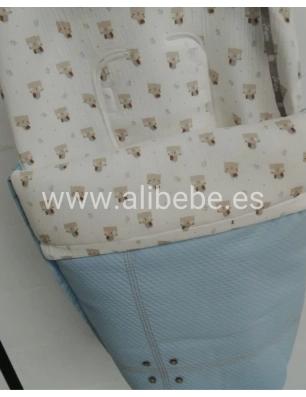 Saco de Silla Hedwig de Rosy Fuentes Azul Empolvado