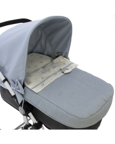 Saco Coche 3 Usos Fox Waffle Rosy Fuentes Azul Empolvado