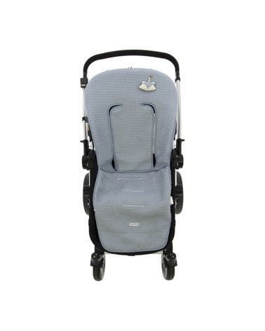 Funda Silla Reversible Fox Waffle Rosy Fuentes Azul Empolvado