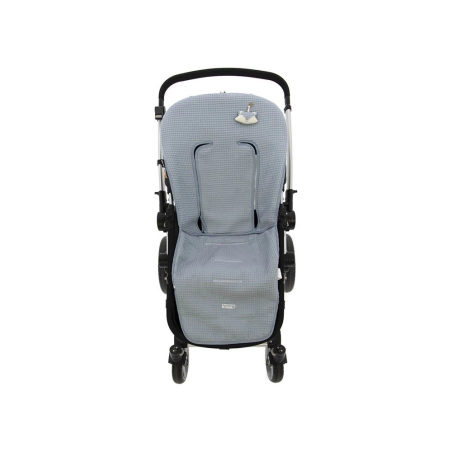 Funda Silla Reversible Fox Waffle Rosy Fuentes Azul Empolvado