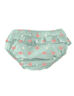 Bañador Pañal Volantes Crab de Monnëka Sage