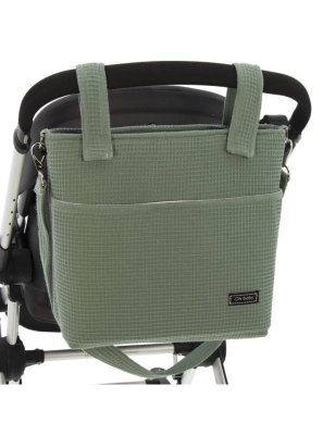 Bolso Talega Waffle de Rosy Fuentes Verde