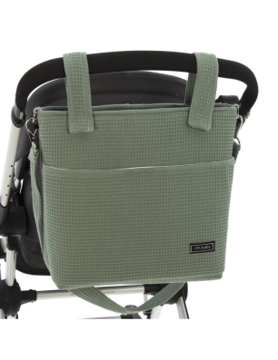 Bolso Talega Waffle de Rosy Fuentes Verde