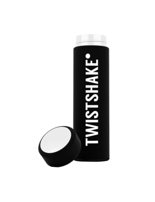 Termo Twistshake de acero 420 ml Negro