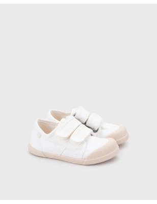 Zapatillas de Lona  con Velcro Respetuosas de Igor Blanco