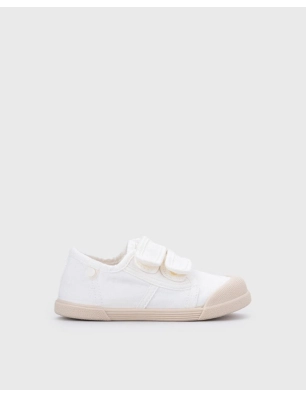 Zapatillas de Lona  con Velcro Respetuosas de Igor Blanco