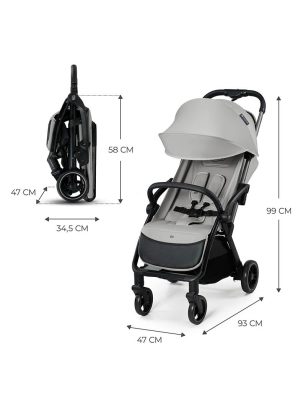 Silla de Paseo Apino de Kinderkraft Gris