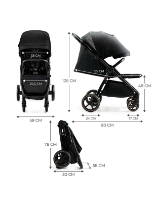 Silla de Paseo Mitzy de Kinderkraft Negro