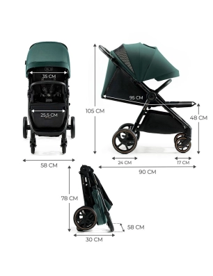 Silla de Paseo Mitzy de Kinderkraft Verde