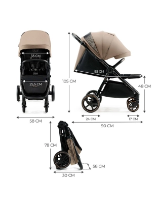 Silla de Paseo Mitzy de Kinderkraft Beige