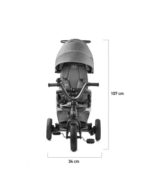 Triciclo Giratorio Easytwist de Kinderkraft Gris