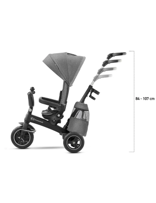 Triciclo Giratorio Easytwist de Kinderkraft Gris