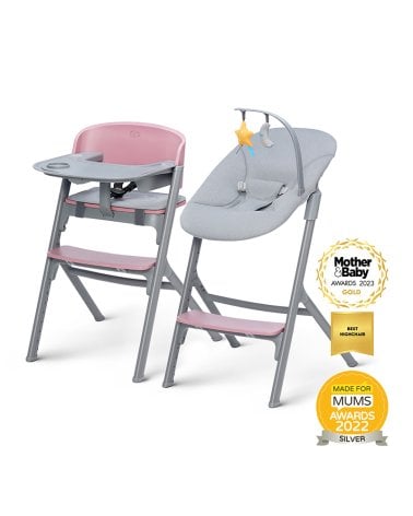Trona Livy con Hamaca Calmee de Kinderkraft Rosa