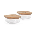 Bolsa Nevera con 2 Tarros de Cristal Ecosquare de Miniland Pájaros