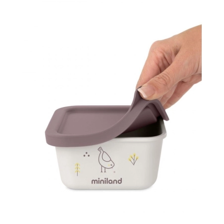 Set de 2 fiambreras Naturset de Miniland Pollito