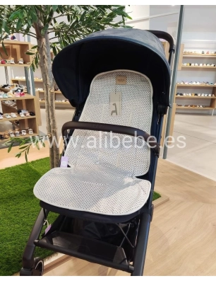 Colchoneta Joolz Aer Olivia de Giraffa Bianca e Blu