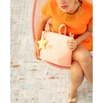 Bolsa Minibag Two Summer de Giraffa Bianca e Blu Naranja