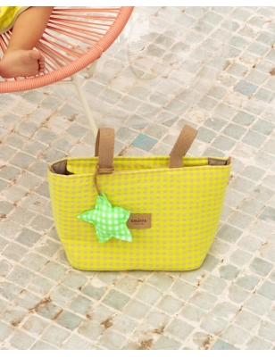 Bolsa Minibag Two Summer de Giraffa Bianca e Blu Amarillo
