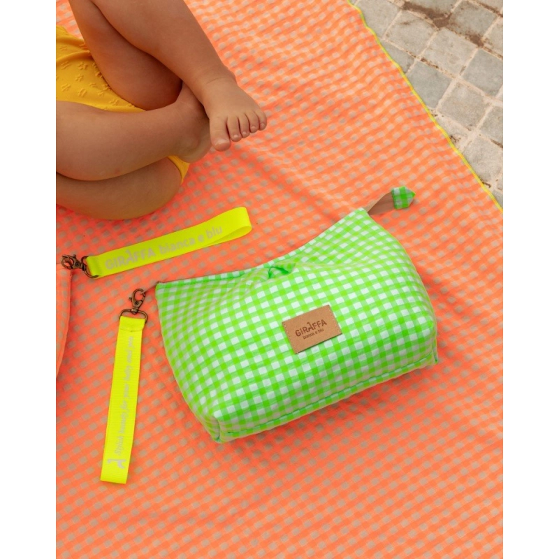 Neceser Summer Giraffa Bianca e Blu