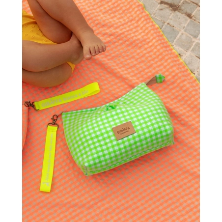 Neceser Summer Giraffa Bianca e Blu Verde