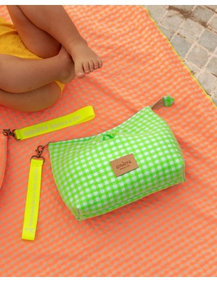 Neceser Summer Giraffa Bianca e Blu Verde