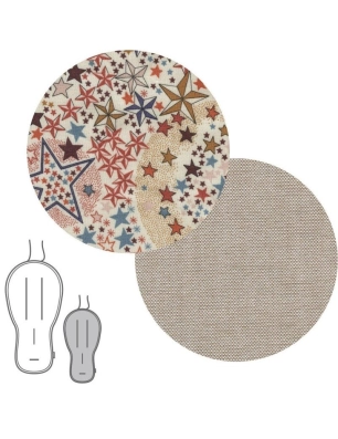 Colchoneta Buga Reversible Star Liberty de Norababy Bags Natural