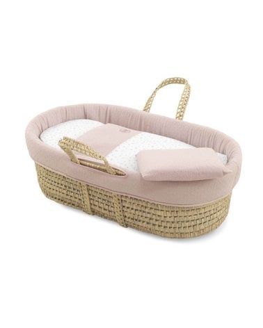 Moisés de Palma Acolchado Plumeti de Cambrass Rosa