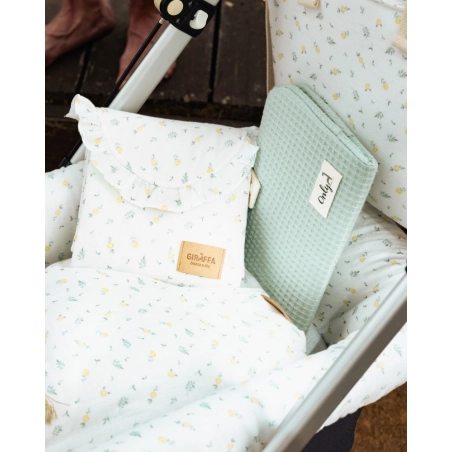 Cambiador de viaje Matteo Giraffa Bianca e Blu