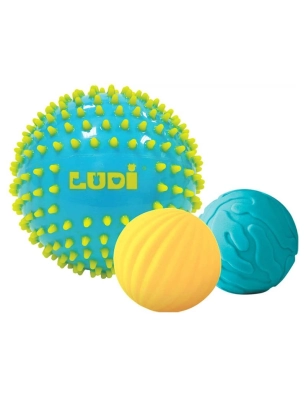 Pack de Pelota Sensorial de Ludi Rosa / Amarillo