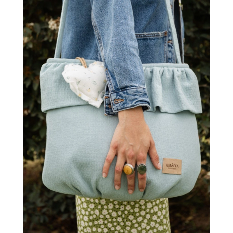 Bolsa Sweet Muffi Giraffa Bianca e Blu