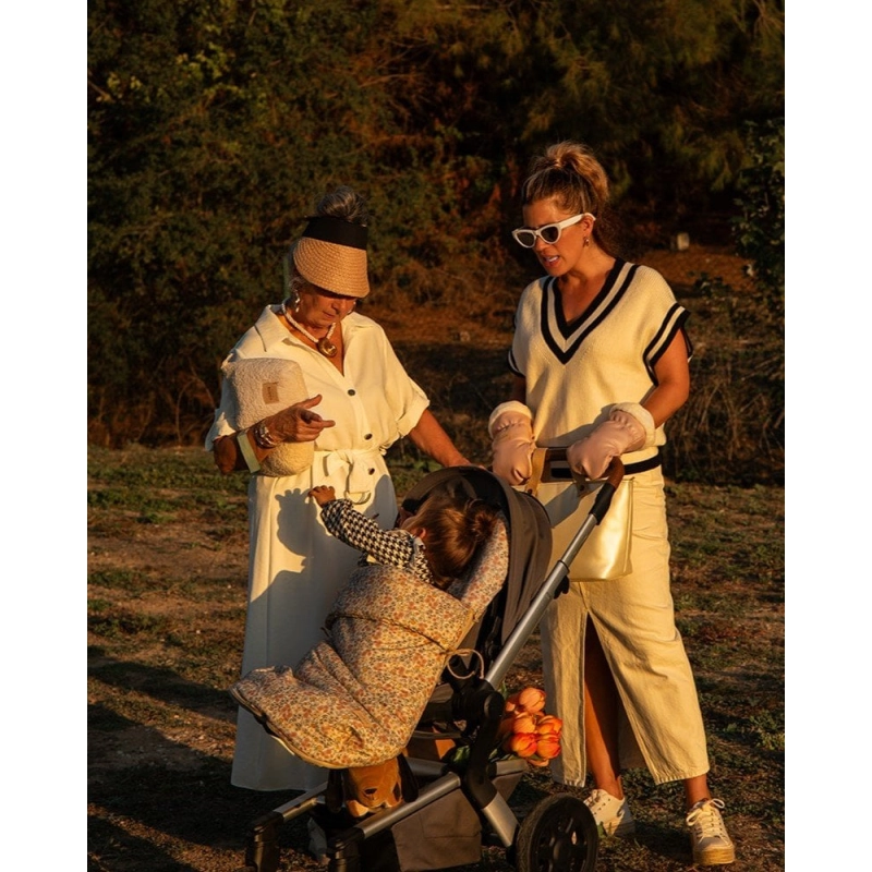 Saco Buga Emily Entretiempo 3D Giraffa Bianca e Blu