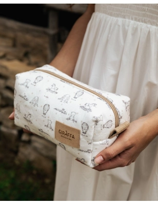 Neceser Circus de Giraffa Bianca e Blu