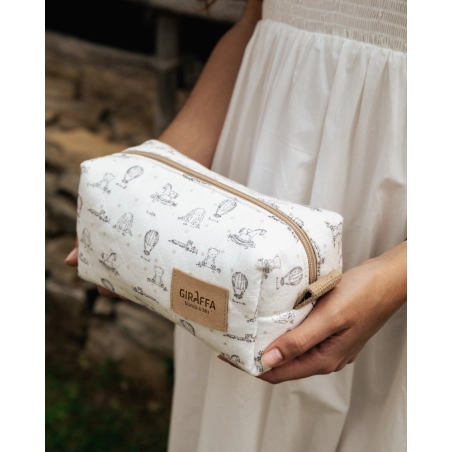 Neceser Circus de Giraffa Bianca e Blu