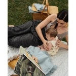 Toquilla Muffi de Giraffa Bianca e Blu