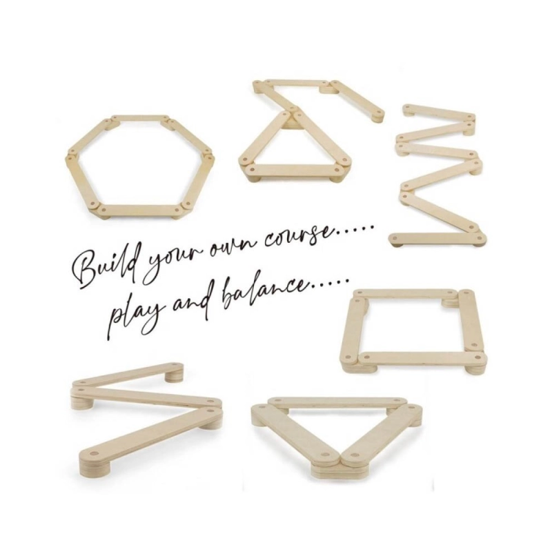 Set Circuito de Equilibrio de Madera de Montessori 509Crew