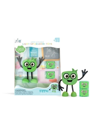 Set Personaje y dos Cubos de Luz de Glo Pals Pippa Verde