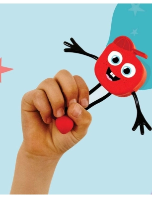 Set Personaje y dos Cubos de Luz de Glo Pals Sammy Rojo