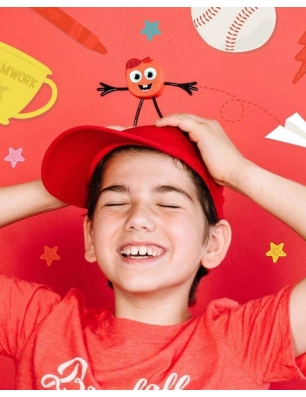 Set Personaje y dos Cubos de Luz de Glo Pals Sammy Rojo