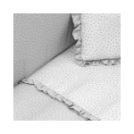 Colcha y Protector para Cuna Liberty de Cambrass Gris