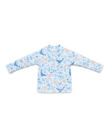 Camiseta Protección Solar Manga Larga Ocean de Little Dutch Dreams Blue