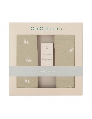 Cajita de Regalo Bunny con Muselina y Colonia de Bimbicasual