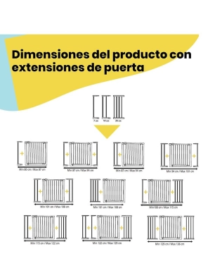 Barrera de Seguridad para Puerta Easy Close de Safety Blanco