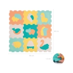 Alfombra de Puzzle de Bebé Animales de Ludi