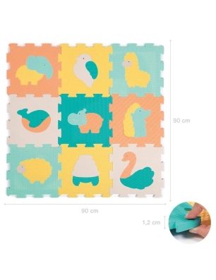 Alfombra de Puzzle de Bebé Animales de Ludi